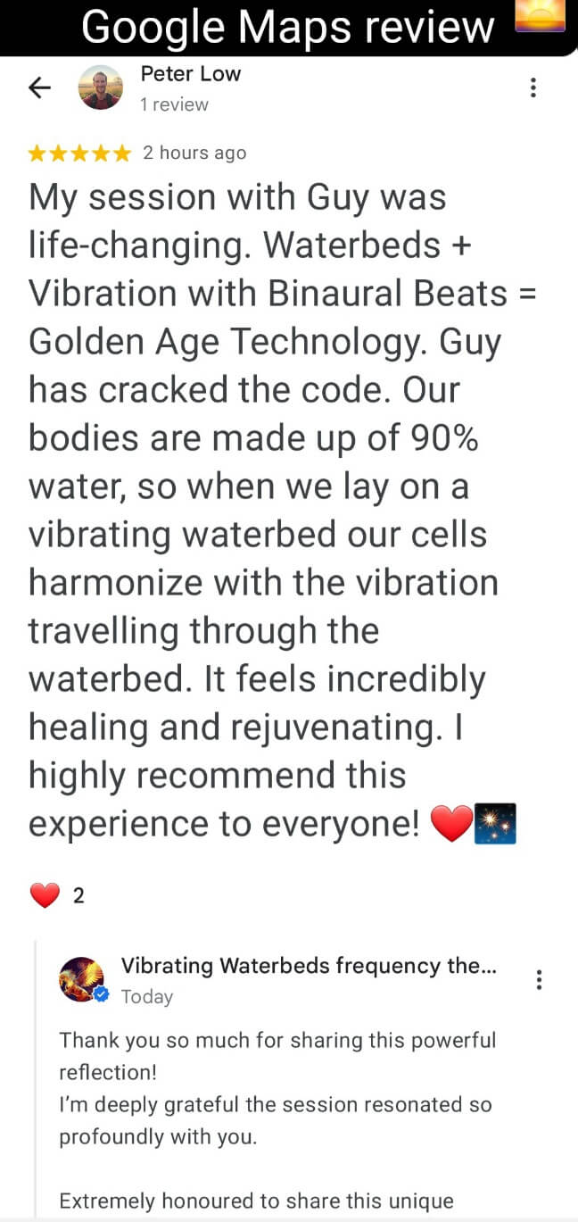 Sound healing water bed therapy Mullumbimby